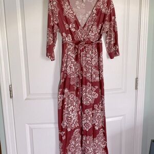 Pinkblush Maternity Faux Wrap Maxi Dress